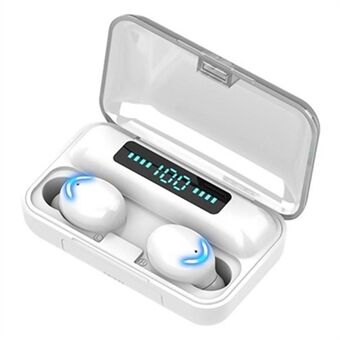 F9-6 Draadloze hoofdtelefoon Bluetooth 5.0-oortelefoon Smart Touch LED-display TWS-stereoheadset met microfoon