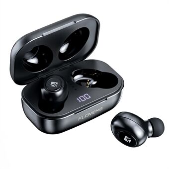 FLOVEME TWS Bluetooth-koptelefoon HiFi stereo-audio-oortelefoon met digitaal display