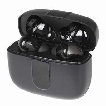 X08 Bluetooth 5.0 Draadloze sport-oortelefoon Digitaal display Grote batterij Hoofdtelefoon Subwoofer-luidspreker In-ear waterdichte headset - Zwart