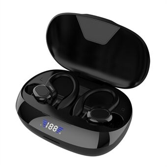 VV2S Draadloze Digitale Display HiFi Muziek Bellen Oorhaak Headset Bluetooth 5.1 Oortelefoon Power Bank Functie