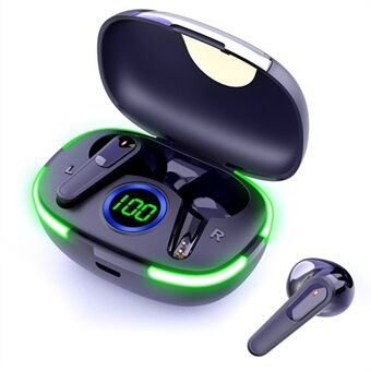Pro 80 TWS Draadloze Bluetooth-koptelefoon Waterdichte HiFi Stereo Music Calling-headset met ademlicht