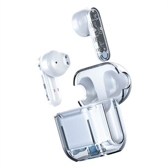 TM10 Draadloze Bluetooth 5.3-gamingheadset TWS-oordopjes Doorschijnende hoofdtelefoon met lage latentie