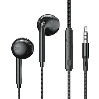 ESSAGER EJ01 3.5mm Wired Control Deep Bass Oortelefoon 1.2m Muziek Mobiele Telefoon Headset Oordopjes voor iPhone Huawei