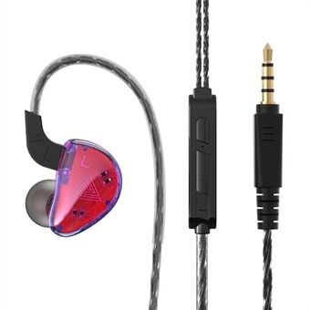 QKZ AK9 3.5mm Wired HiFi Heavy Bass Oortelefoon Ruisonderdrukkende Sport Muziek In-ear Headset met Wire Control Microfoon