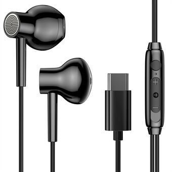 JOYROOM JR-EC01 Semi-in-ear Type-C bedrade headset Hoogwaardige audio-hoofdtelefoon met microfoon