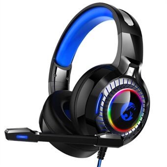 IMYB A60 RGB Light PC Gaming Headset Low Delay Noise Cancelling Microfoon Hoofdtelefoon - Grijs
