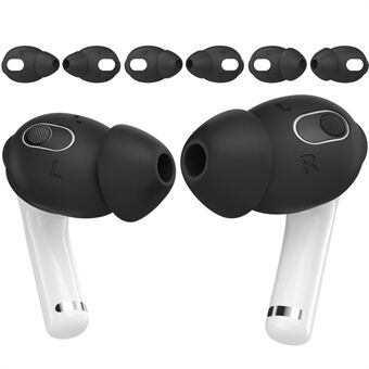 AHASTYLE PT66-3 3 paar koptelefoondop voor Apple AirPods 3, siliconen oortelefoon siliconen afdekdop oortip, maat: S+M+L