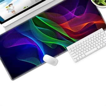 Kleurrijke gaming-muismat Antislip toetsenbordmat Stor desktopmat voor pc Computer Laptop, afmeting: 300x800x3 mm