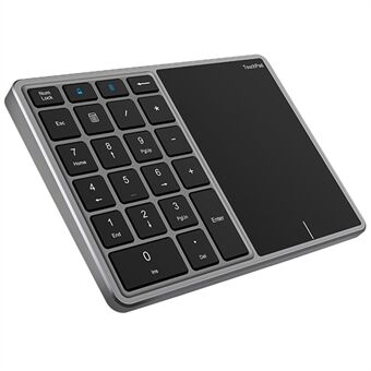BT-14 Bluetooth / 2.4G draadloos mini numeriek toetsenbord Computer Laptop Toetsenbord met touchpad