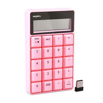 MOFII SK-657 2.4G draadloos toetsenbord 20 toetsen Numeriek toetsenbord Draagbare rekenmachine voor boekhoudkantoor