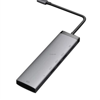 XIAOMI YOUPIN USB-C Adapter Type-C Hub Converter naar PD 100W Snel Opladen+3xUSB 3.0 Poorten+HD Video Uitvoerpoort+2 Kaartlezer Slots