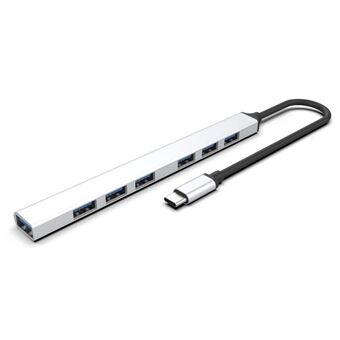 7-poorts USB Hub High Speed Splitter Expander Adapter Docking Station voor Laptop Harde Schijf Muis Toetsenbord