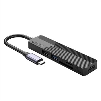 ORICO MDK-5P GY-BP 5-in-1 USB C Hub Dock Station Type C naar USB 3.0x1+USB 2.0x1+Kaartlezer Slotx2+HDMIx1