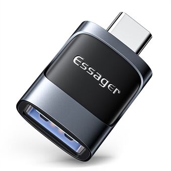ESSAGER USB Female naar Type-C Male USB3.0 5Gbps Datatransmissie Oplaadconnector OTG Adapter