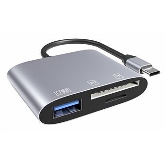 NK-3041 USB-C Hub 3-in-1 USB3.0 TF-geheugenkaartlezer OTG-adapter