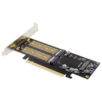 2280 PCI-E 3.0X16 naar NGFF M.2 NVMe AHCI SSD Adapter Card voor M Key B Key mSATA Solid State Drive