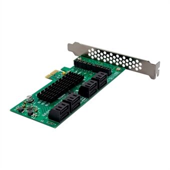 88SE9215 PCI-E X1 8-kanaals 6G-uitbreidingskaart PCIe SATA3.0 I / O-adapterconverterkaart