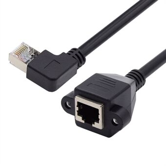 UT-011-RI 0.3m Haaks 90 Graden 8P8C FTP STP UTP Cat6 Man-vrouw LAN Ethernet Cord Netwerk Verlengkabel