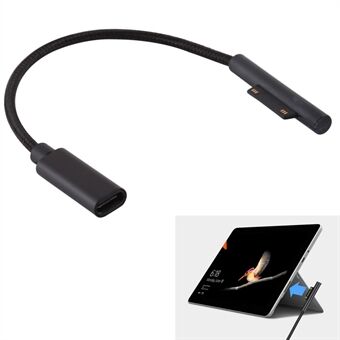 Voor Microsoft Surface Pro 6/5 oplaadkabel adapter PD voor USB-C Type C vrouwelijke plug