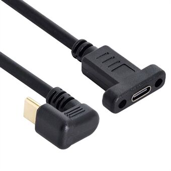 UC-049-OS 0,3 m USB-C-kabel 180-graden elleboog Type-C mannelijk naar type-C ze verlengt datakabelondersteuning 10 Gbps transmissie