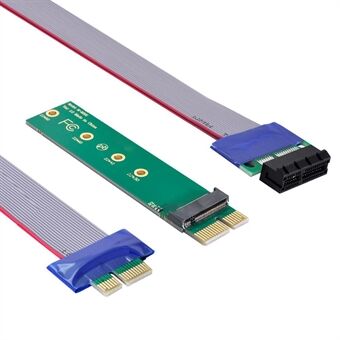 EP-051 + SA-002 M2 NGFF M-key NVME AHCI SSD voor PCI-E 3.0 X1 verticale adapter met verlengkabel