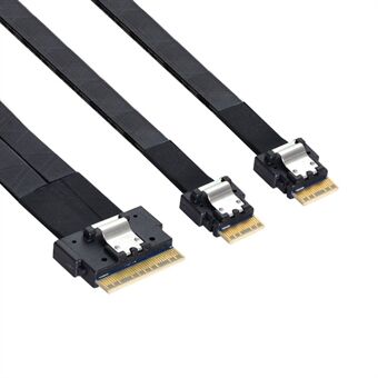SF-034-0.4M PCI-E Ultraport Slimline SAS Slim 4.0 SFF-8654 8i 74Pin naar Dual SFF-8654 4i 38Pin Kabel