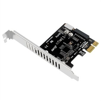 UC-039 Type-E USB 3.1 frontpaneel connector + USB 3.0 20-pin voor PCI-E 1X Express Card VL805 moederbord adapter