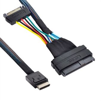 SF-017 50 cm Oculink SFF-8611 voor U.2 U.3 SFF-8639 NVME PCIe PCI-Express SSD kabel voor Mainboard SSD