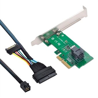 SF-024 + SF-093 PCI-E 3.0 4.0 voor SFF-8643 kaartadapter en U.2 U2 SFF-8639 NVME PCIe SSD-kabel voor moederbord SSD