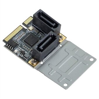 SA-033 Mini PCI-E PCI Express naar SATA 3.0 Dual Ports Adapter Converter Harde Schijf Uitbreidingskaart