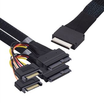 SF-053-0.5M 50 cm OCuLink PCIe PCI-Express SFF-8611 8x 8-Lane naar dubbele SFF-8639 U.2 4x SSD data Active kabel