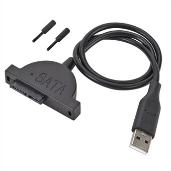 S-031 USB 2.0 optische drive datakabel USB naar SATA 6+7-pins slimline notebook optische schijf drive kabel