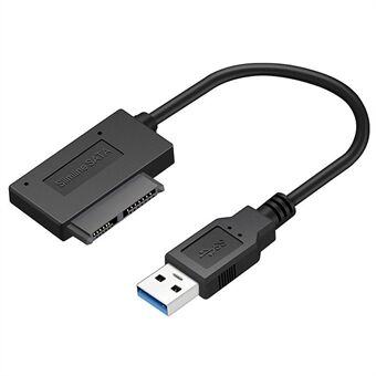 USB3.0 Slimline USB3.0 Am / SATA-adapterkabel Easy Drive-kabel USB3.0 / SATA 7 + 6pin 3.0 / SATA 7 + 6
