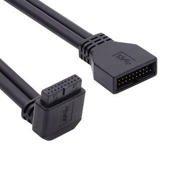 U3-082-UP USB 3.0 20-pins mannelijk naar vrouwelijk draad haaks 5 Gbps moederbord moederbord verbindingskabel