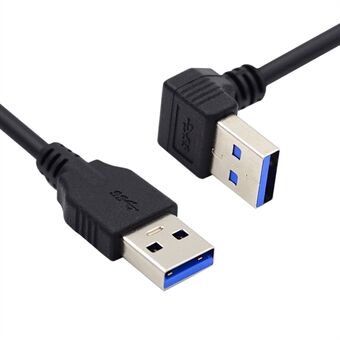 U3-069-UP 40cm 5Gbps kabel haaks USB 3.0 type-A mannelijk naar recht 3.0 type-A mannelijk datasnoer