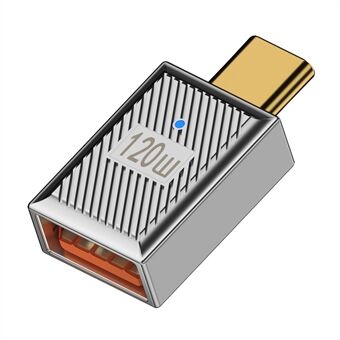 UC-017-SL USB 3.1 Type C Male naar USB 3.0 A Female 10Gbps OTG Data 120W voedingsadapter voor laptop tablettelefoon