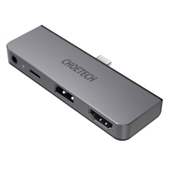 CHOETECH HUB-M13 4-in-1 USB-C naar 3,5 mm + Type-C + USB + HD-poorten Hub Laptop Tablet-adapter