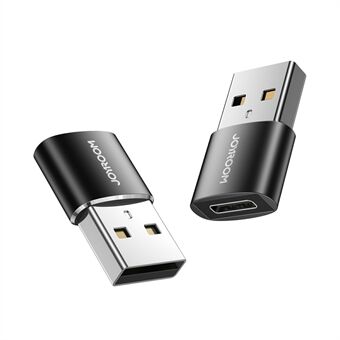 2 stuks JOYROOM S-H152 USB naar Type C OTG Adapter USB male naar USB-C female converter voor draagbare mobiele telefoon