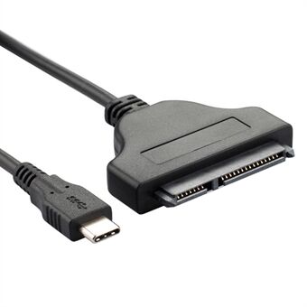 USB-C naar 22-pins SATA Adapter Converter High-Speed Data Transfer Kabel voor 2,5-inch HDD SSD - Zwart