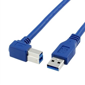 2 m USB 3.0 Type A mannelijk naar type B mannelijk 90 graden verlengkabel Data Sync-kabel voor pc-printer