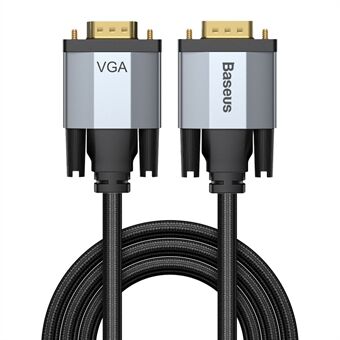 BASEUS Enjoyment-serie VGA naar VGA-videokabel 1080P VGA-kabel 2 m naar tv-projector - donkergrijs