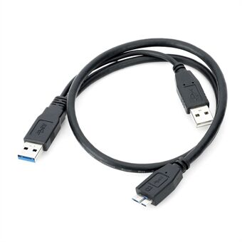 U3-029 USB 3.0 A male naar micro B male Y splitteradapterkabel voor mobiele HDD