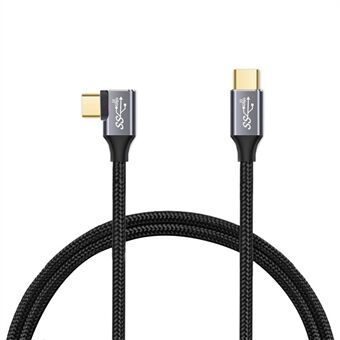 1 m 100 W PD USB-C QC4.0 4K-kabel USB3.1 Gen2 10 Gbps Thunderbolt 3 snelladende gegevensvideo-overdrachtskabel voor MacBook Air / iPad Pro 2020