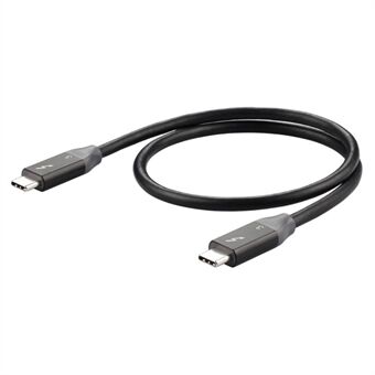 0,6 m USB-C naar USB-C PD 100W snellaadkabel USB3.1 Thunderbolt 3 40Gbps 4K videotransmissiekabel voor MacBook Pro/ iPad Pro