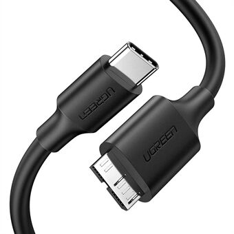 UGREEN 20103 1m USB-C naar USB 3.0 Micro Snel opladen Snelle gegevensoverdracht gelijktijdige kabel kabel naar harde schijf / camera / smartphone / tablet