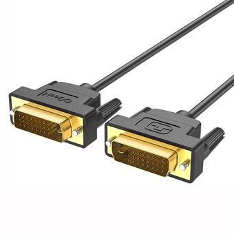 QGEEM QG-HD15 1m DVI-naar-DVI-kabel Man-naar-man Dual-Link DVI-kabeladapter Ondersteunt 2560x1600 / 60Hz Compatibel met DVI-D (24 + 1)