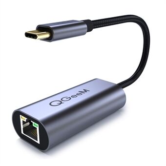 QGEEM UA05 USB-C naar RJ45 Ethernet 1000Mbps LAN-netwerkadapterkabel voor MacBook