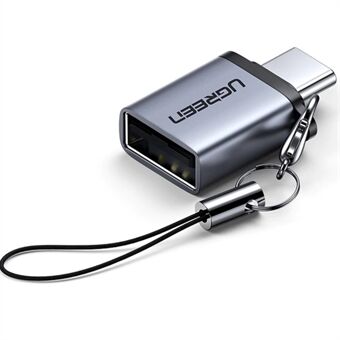 UGREEN US270 Type-C Male naar USB3.0 Adapter Aluminium Shell Mini USB-C Converter met Lanyard