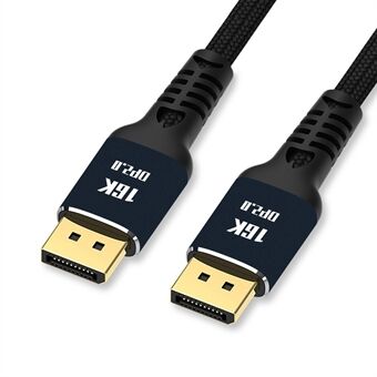 DP-003-2M DisplayPort 2.0 DP naar DP-kabel 16K / 60Hz-kabel Ultra-HD UHD DP-kabel voor pc Laptop TV-ondersteuning 80 Gbps snelle transmissiegegevenskabel