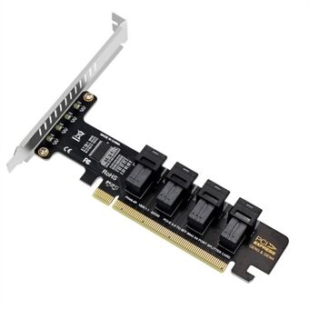 U2 PCIE 4.0 naar 4 poorten U.2 NVME SFF-8643 uitbreidingskaart moederbord SSD-adapter